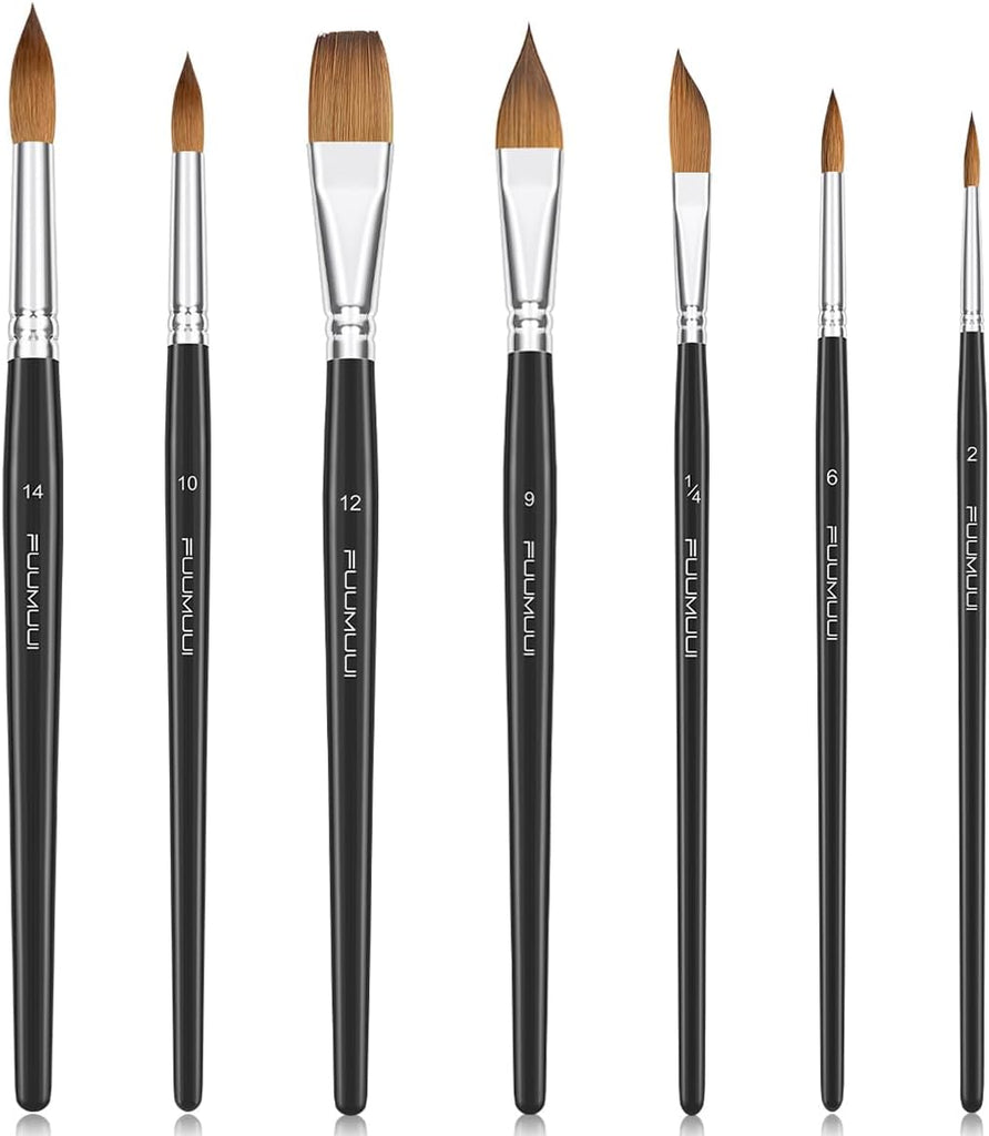 Professional Watercolor Sable Brushes